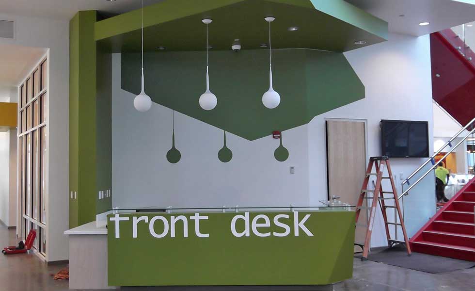 There's No Missing This Front Desk